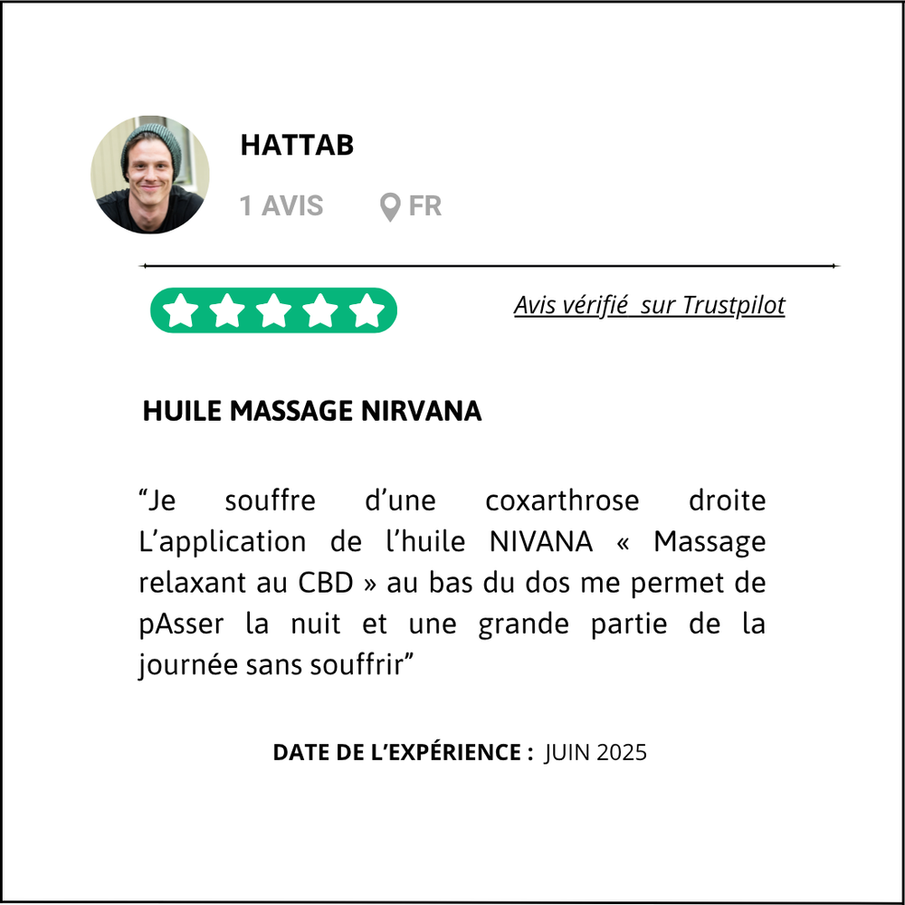 HUILE MASSAGE CBD AVIS