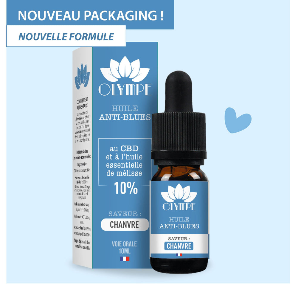 Huile Anti-Blues au chanvre et mélisse pour apaiser le mental