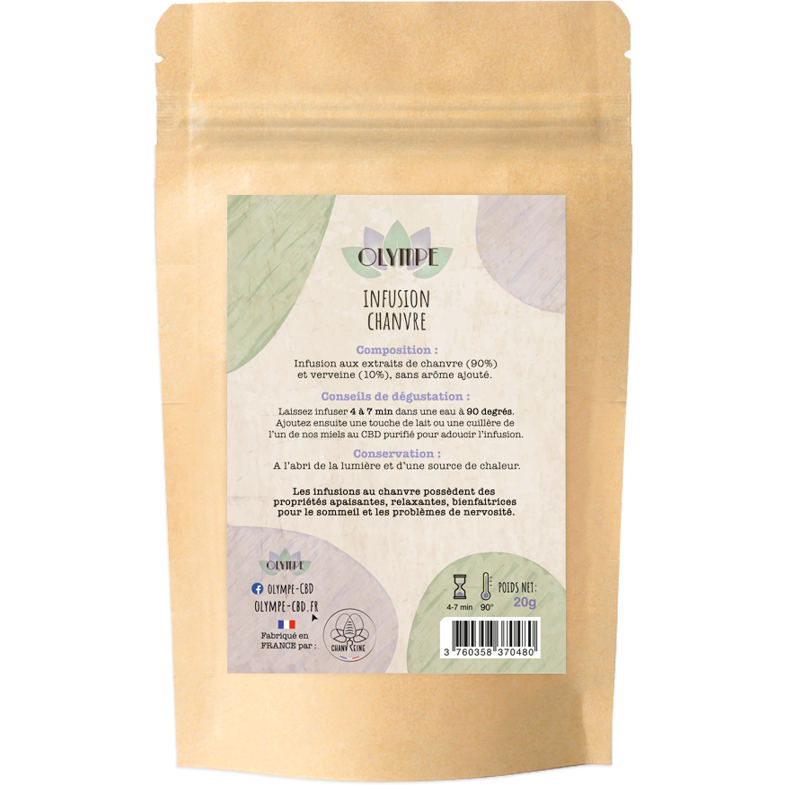 Infusion detente au chanvre 